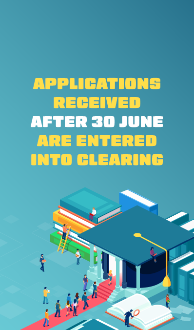 Applications received after the 30th of June are now entered into Clearing