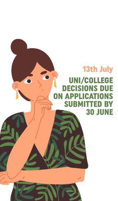 13th July - Decisions due on applications submitted by 30 June