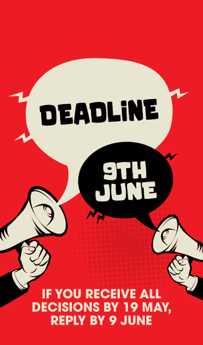 Deadline... 9th June!